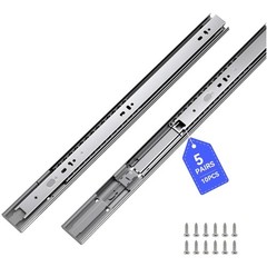 16 Inch Heavy Duty Soft Close Drawer Slides – 5 Pairs