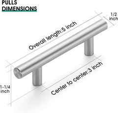 20 Agarraderas Para Gabinetes De Cocina Elegantes Cajones Muebles Set 5 Pulgadas