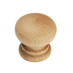 20-Pack Hickory Hardware Natural Woodcraft Unfinished Wood 1 1/4″ Knobs P684-UW