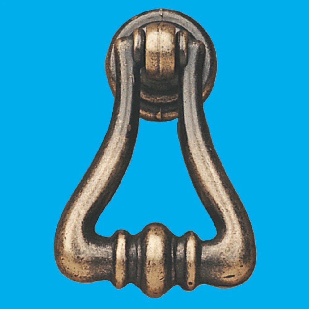 6x Argenton Antique Style Brass Plated Drop Pull Handle For Draws & Cabinets