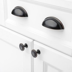 KOOFIZO Round Cabinet Knobs Oil Rubbed Knob 1 – 10Pcs, Bronze