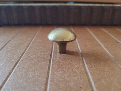 vintage style cabinet Brass 1.25 In Diameter Knob Antique Brass Finish