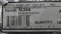 Lot of 4 Top Knobs M364 Somerset Cup Pull 3″ (c-c) in Antique Pewter NEW