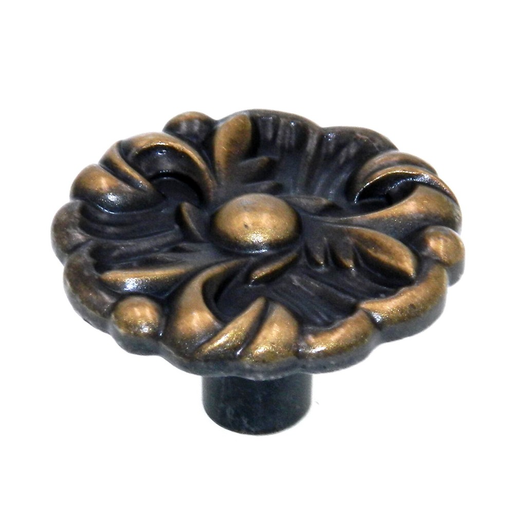 Vintage Amerock Provincial Antique English 1 1/4″ Round Cabinet Knob BP596-AE