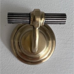 Anthropologie Gold/Silver Satin Metal Style, 2in C-C, 2in L x 1.5in