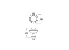 (7-pack) Liberty Hardware P17477C-SN-C Capital 1-1/4 Inch Mushroom Cabinet Knobs