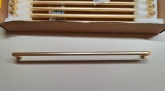 Goo-Ki 6 Pack 12.6 in(320mm) Center to Center Modern Cabinet Pull, Brushed Brass