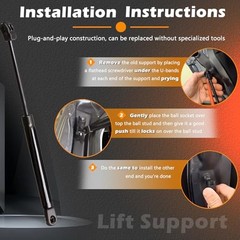 2 Pcs 12.21 in Liftgate Trunk Struts Lift Supports Compatible with Lexus LS430