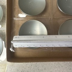 Set of 24 VTG NOS Washington Spotlite Satin Chrome 2 1/2″ Round Cabinet Knobs