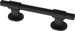 Matte Black Cabinet Pulls 1 3 8 To 4 Center 5 Pack Adjustable Hardware