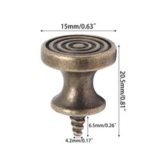 BUXIMN 12pcs Mini Drawer Pulls, Small Knobs for Jewelry Box, Metal Round Mini…