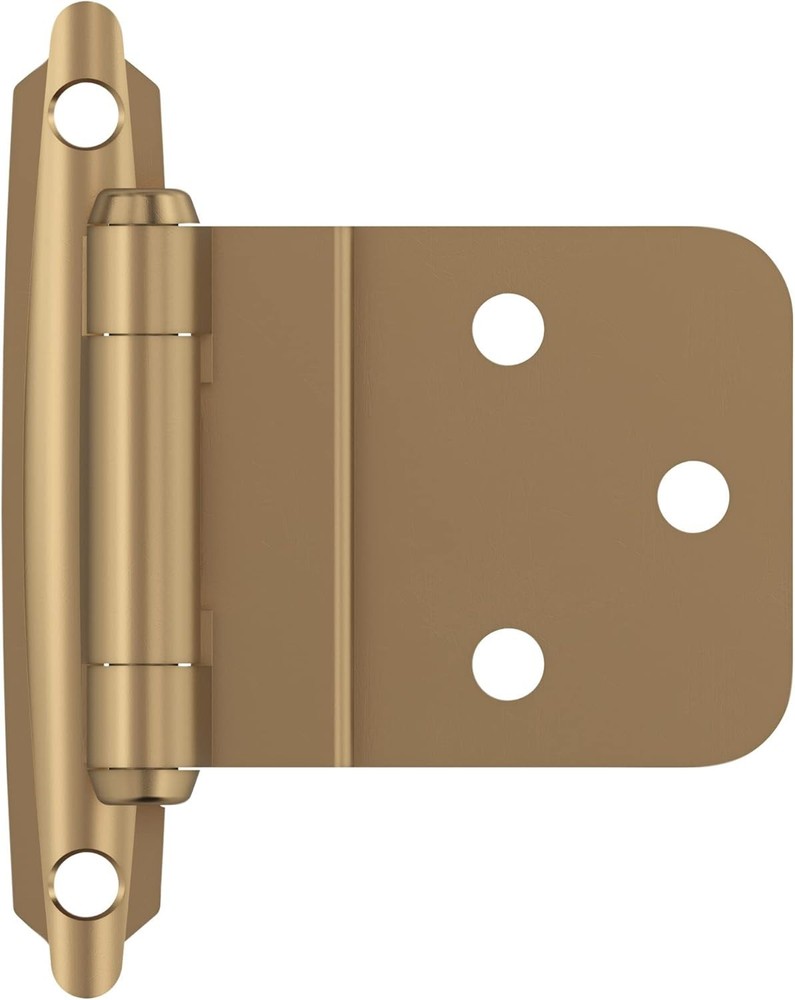 BPR3428CZ | Cabinet Hinge | Self 3/8 in (10 mm) Inset 2 Pack Champagne Bronze