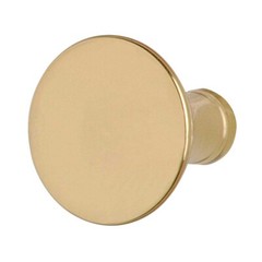 Cabinet Knob Bright Solid Brass Pedestal 1 1/4″ | Renovator’s Supply