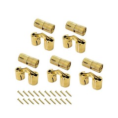 10 PCS 0.4 Inch 10mm Brass Barrel Hinges Hidden Invisible Cabinet Furniture