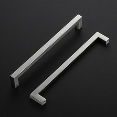 1 Pack 8-4/5 Brushed Nickel Square Cabinet Pull, Stainless Steel, Kitchen
