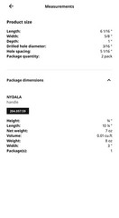 IKEA NYDALA 10X Cabinet Handles Drawer Pulls 2 Pack 6 1/16″ Bronze – 204.057.59