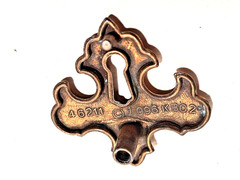 Decorative Drawer faux keyway brass dresser hardware
