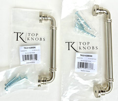 2 TOP KNOBS CRANFORD PULLS SATIN NICKEL TK3142BSN 5-1/16″, TK3143BSN 6-5/16″ C-C