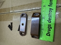 Lot Of 25, Cabinet Door Magnetic Catch, Brown