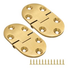 bociloy 2PCS Polished Gold 90° Butler Tray Hinges, Heavy-Duty Brass