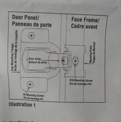 Cabinet Hinge, 1 1/4″ overlay,  Face Frame