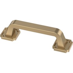 Cabinet Handles 3 Inch (76mm) Champagne Bronze Gold Notched Backplate – Upgrade