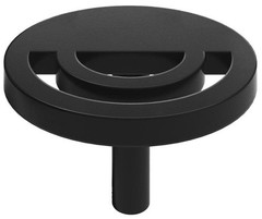 Hapny Home H22 Horizon 1-1/2″ Round Modern Luxury Designer See – Black