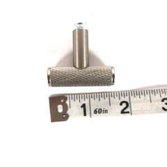 Brainerd P44276W-SS-C 1-5/8” Knurled Bar Knob Drawer Pull Stainless Steel