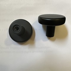 Cabinet Knob Matte Black 1-3/8 in. Dia (35 mm) (Set of 11)