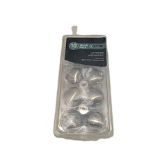 Liberty 1-1/4 Inch Satin Nickel Round Cabinet Drawer Knob 10 Pack Silver Metal