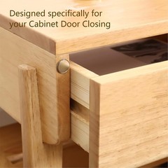 Invisible Stainless Steel Magnetic Door Catches – 4 Pack for Cabinets & Closets