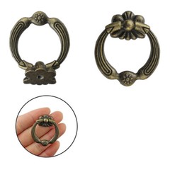 2/5/10Pcs Vintage Furniture Door Pull Handle Antique Cabinet Drawer Ring Knob