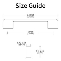Alzassbg Matt Black Cabinet Pulls and Handles 10 Pack, AL3055MB