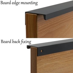 LC LICTOP 1.38 Inch Black Finger Pulls for Cabinet 4Pcs, inches,