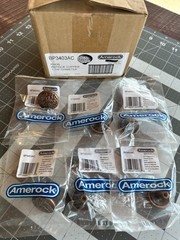 6-pack lot Amerock Cabinet Knob Antique Copper PB3403-AC Allison 1-1/4″ Textured