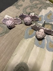 Set Of 3 Pink Shabby Dresser Drawer Knobs Pulls New With Tags 3”