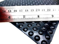 Stick-On Adhesive Durable Rubber Bumper Pad, Has 5/16″ Pad, Is 3/32″ Tall