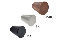 Cone Knob 1″ Round Pull Kitchen/Bathroom Cabinet Hardware Door Drawer Brushed