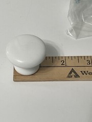 Amerock Contemporary White Round Mushroom Cabinet Furniture Drawer Knob