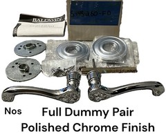 Baldwin 5445-260-FD Colonial Lever Set w/5048 Rose Pair (2) Polished Chrome NOS
