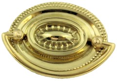 (12 Pack) 2-1/2″ Hepplewhite Style Oval Bail Pull Solid Brass