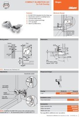 Blum Compact BLUMOTION Hinges, 5/16 Inch Overlay through 1-9/16 Inch Overlay