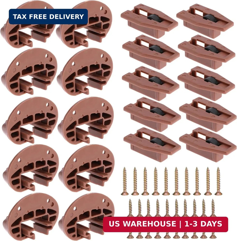 10PCS Drawer Slide Track Guide Glide for kenlin for Rite Trak 2 for Center Mount