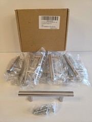 15 Cabinet Drawer Pulls Homdiy 5” Brushed Nickel Hardware W/Screws 3″ Centers