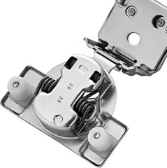 Ravinte 60 Pack 30 Pairs 1-1/4 inch Overlay Soft Close Hinges Satin Nickel