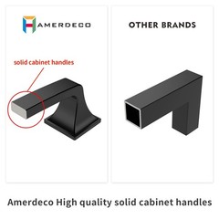 Amerdeco 10 Pack Oil Rubbed Bronze 3 Inch76mm Hole Centers Kitchen Cabinet Pu…
