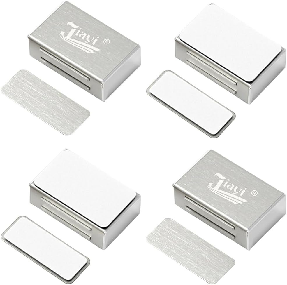 Pestillos magneticos adhesivos para gabinetes paquete 4 para puertas de gabinete