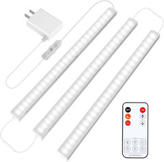 under Cabinet Lights Plug In, 3 Pcs 12 Inch Ultra Thin under Cabinet Lighting, S