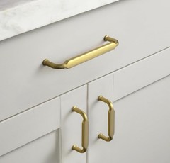 Brushed Gold Drawer Handles 12.6 Hole Centers Straight Bar Pull,6-Pack