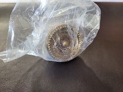 Belwith Keeler 1.5 IN CABINET KNOB ANTIQUE BRASS Finish Beaded Design